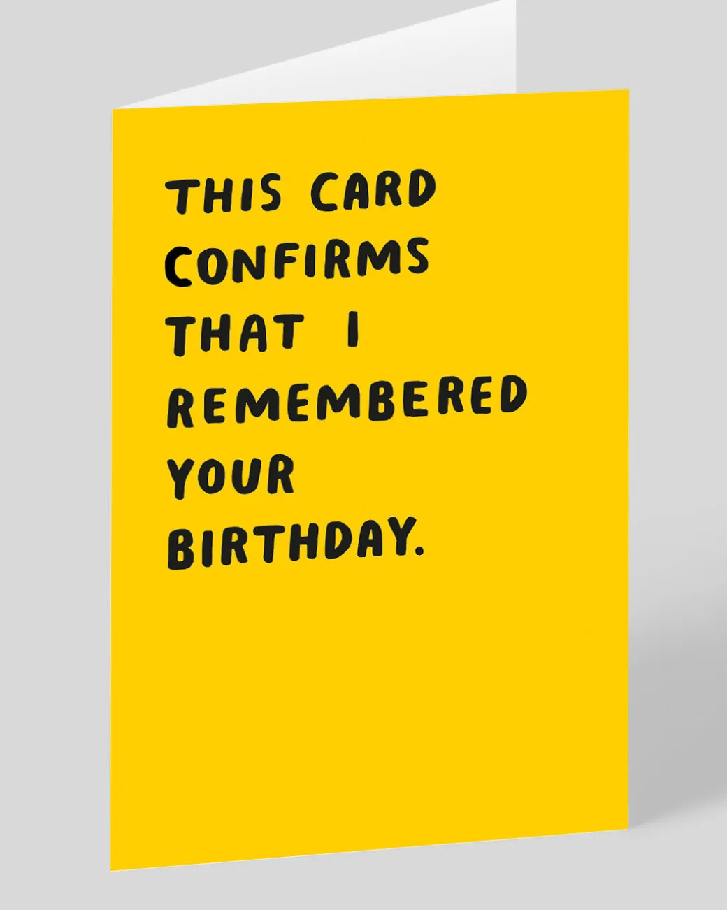 Personalised Confirms I Remembered Birthday Card | Ohh Deer