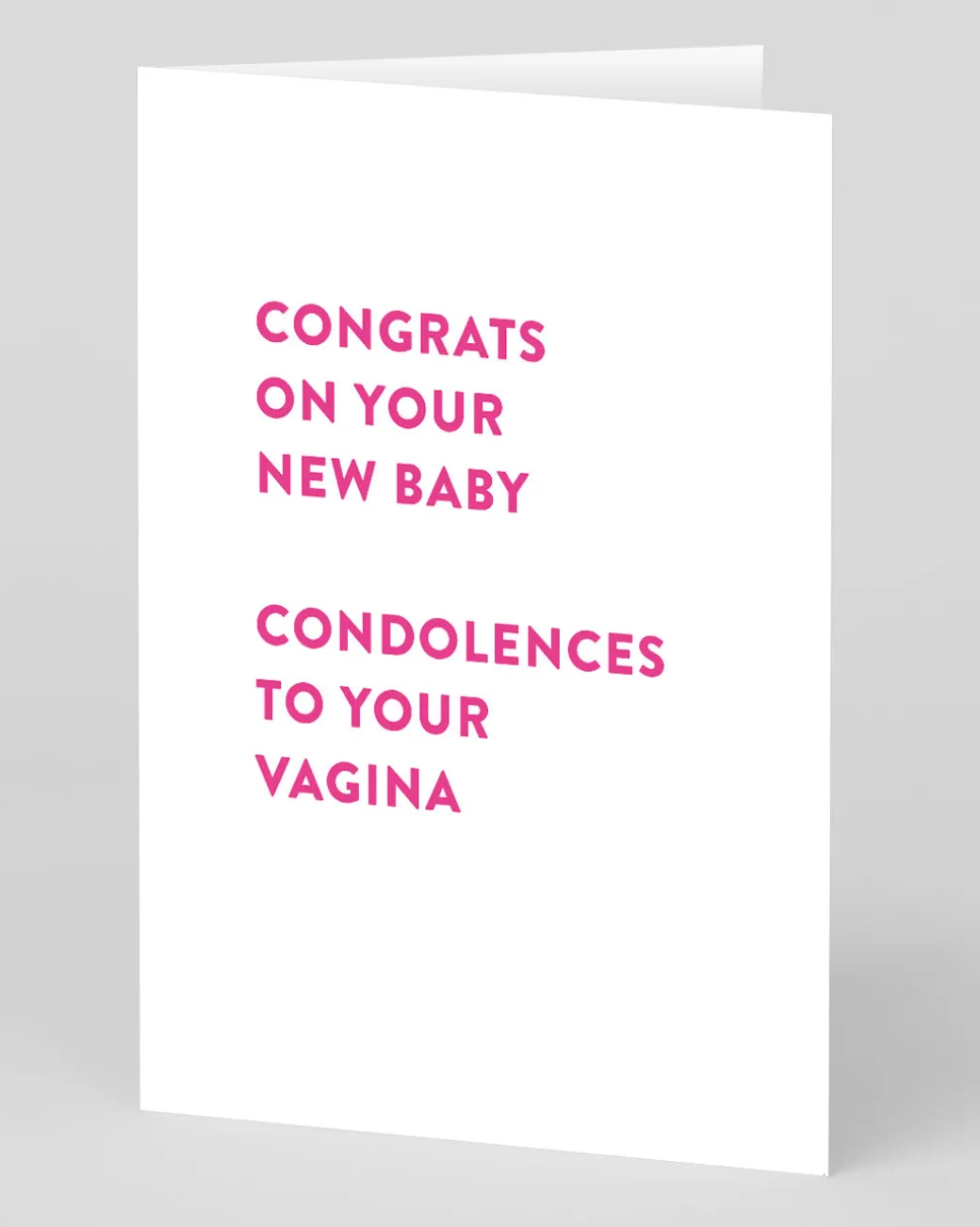 Personalised Congrats & Condoloences New Baby Card