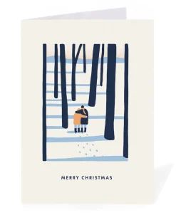 Personalised Couple in woods Christmas Card | Ohh Deer