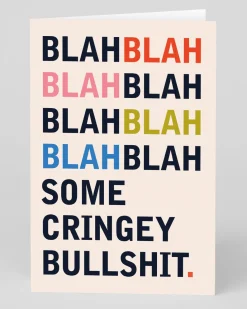 Personalised Cringey Bullshit Greeting Card | Ohh Deer