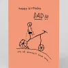 Personalised Dad It's All Downhill From Here Birthday Card | Ohh Deer