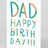 Personalised Dad Letters Happy Birthday Card | Ohh Deer