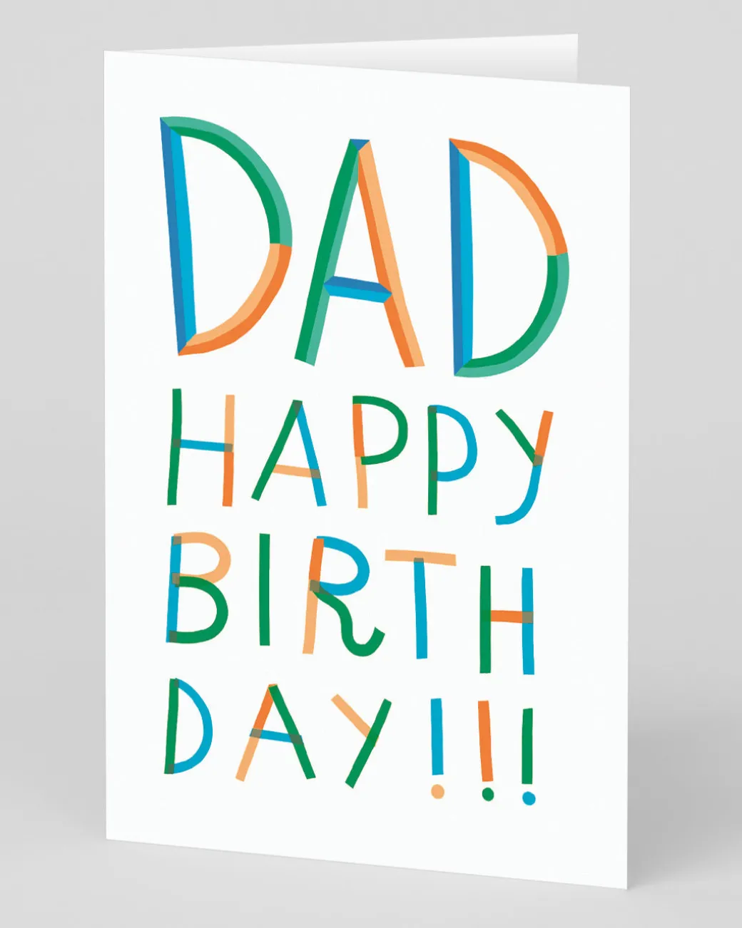 Personalised Dad Letters Happy Birthday Card | Ohh Deer