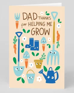 Personalised Dad Thanks For Helping Me Grow Father's Day Card | Ohh Deer