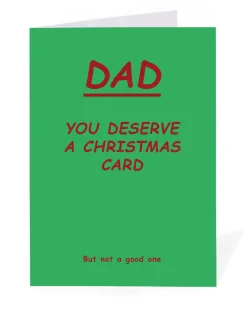 Personalised Dad You Deserve a Christmas Card | Ohh Deer