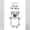 Personalised Dad You're The Best! Pug Father's Day Card | Ohh Deer