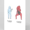 Personalised Dancing in Public vs Private Card | Ohh Deer