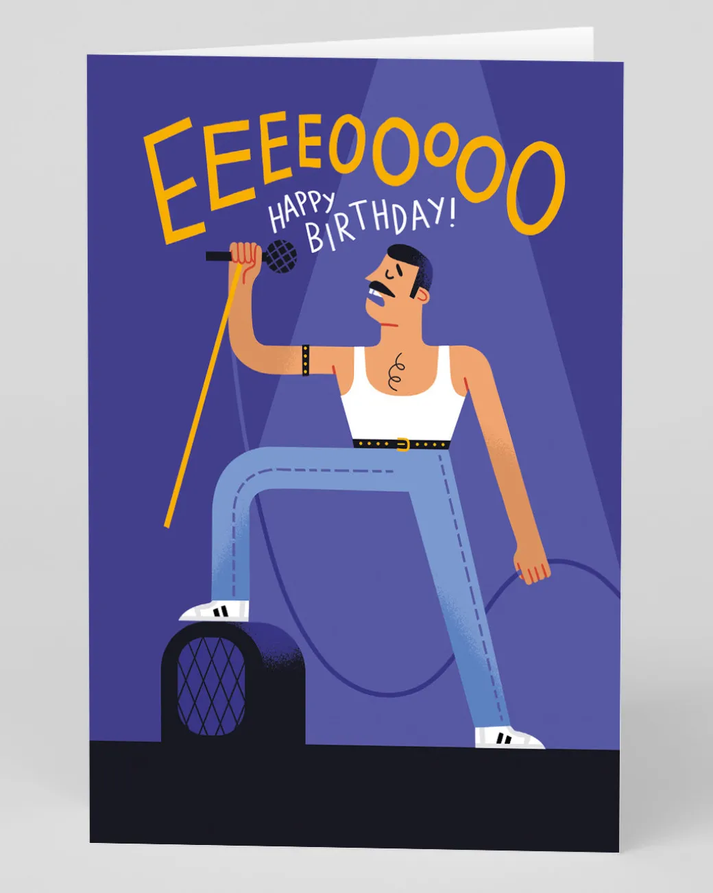 Personalised EEEEEOOOO Freddie Mercury Birthday Card | Ohh Deer