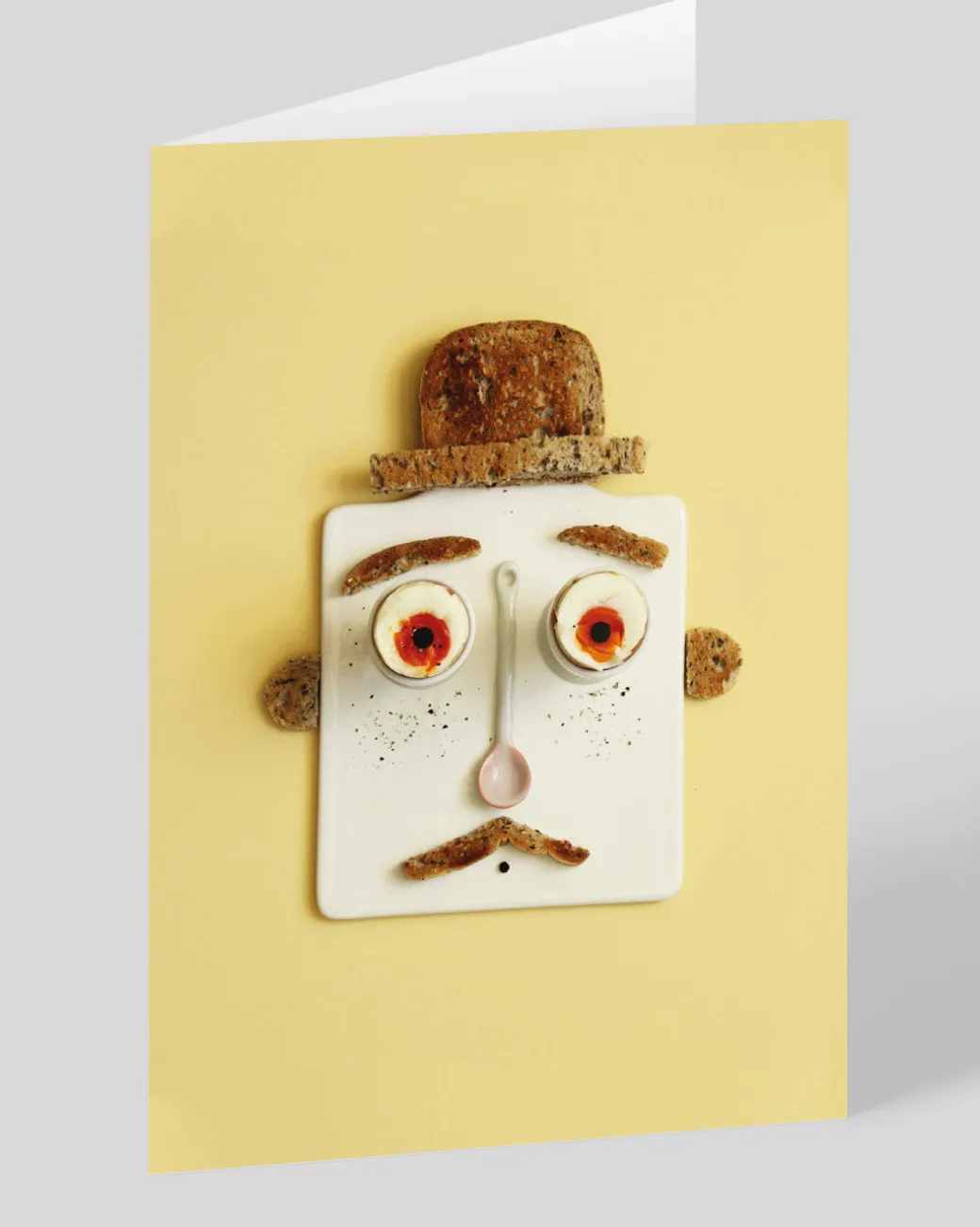 Personalised Eggs and Toast Face Greeting Card | Ohh Deer