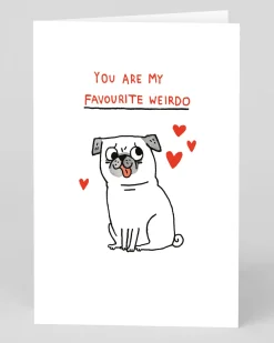 Personalised Favourite Weirdo Greeing Card | Ohh Deer