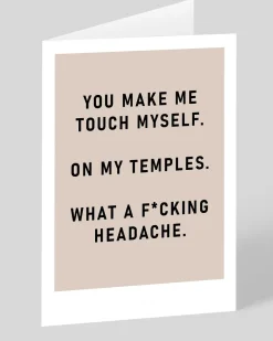 Personalised F*cking Headache Greeting Card | Ohh Deer