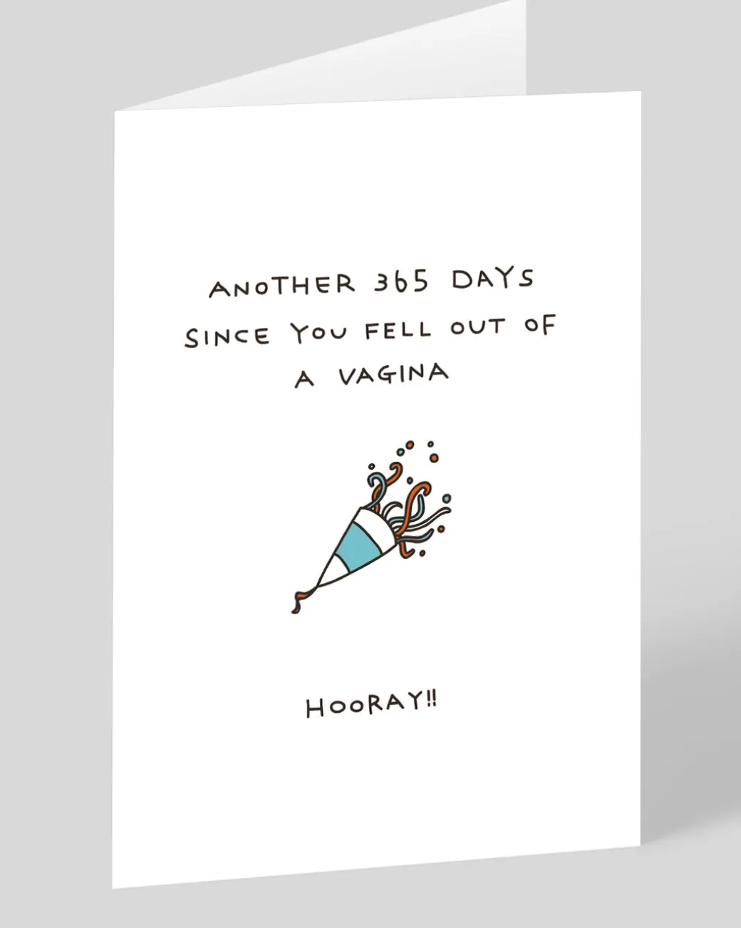 Personalised Fell Out Of A Vagina Birthday Card | Ohh Deer