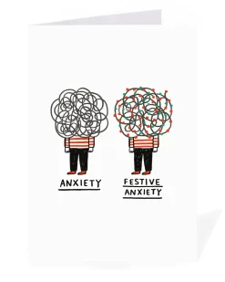 Personalised Festive Anxiety Christmas Card | Ohh Deer