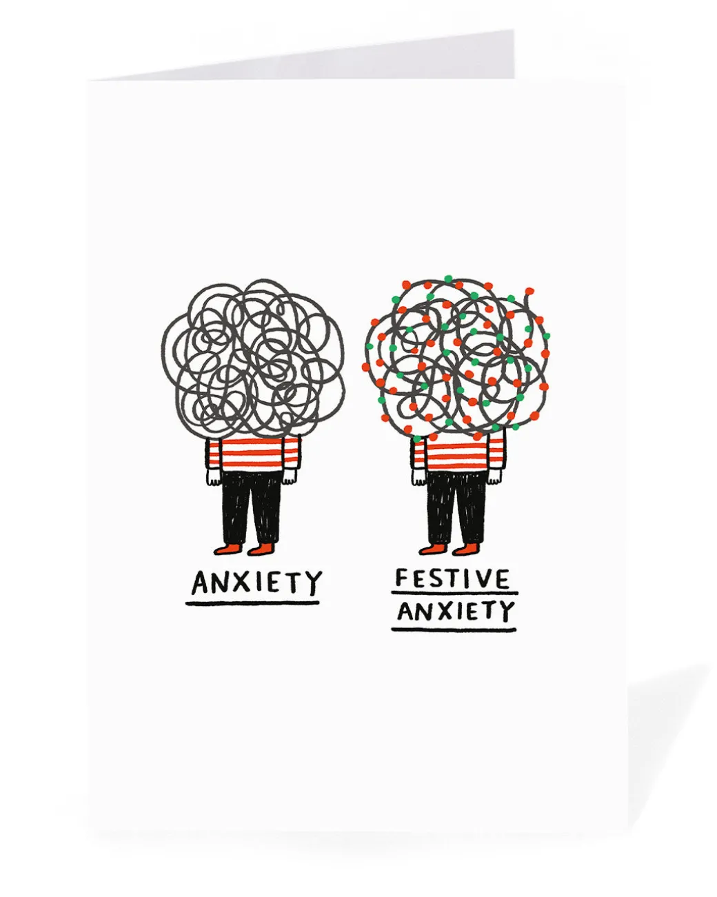 Personalised Festive Anxiety Christmas Card | Ohh Deer