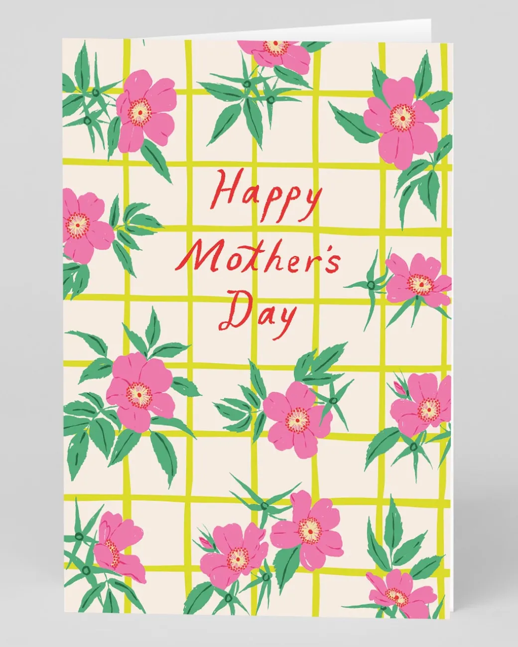 Personalised Flower Grid Pattern Mother's Day Card | Ohh Deer