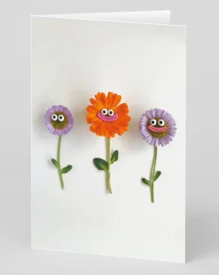 Personalised Flowers With Faces Greeting Card | Ohh Deer