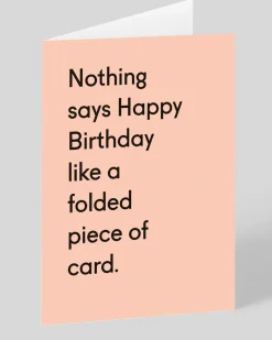 Personalised Folded Peice of Card Birthday Card | Ohh Deer