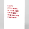 Personalised Fondle Bone Greeting Card | Ohh Deer