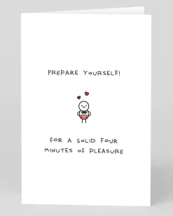 Personalised Four Minutes of Pleasure Card | Ohh Deer