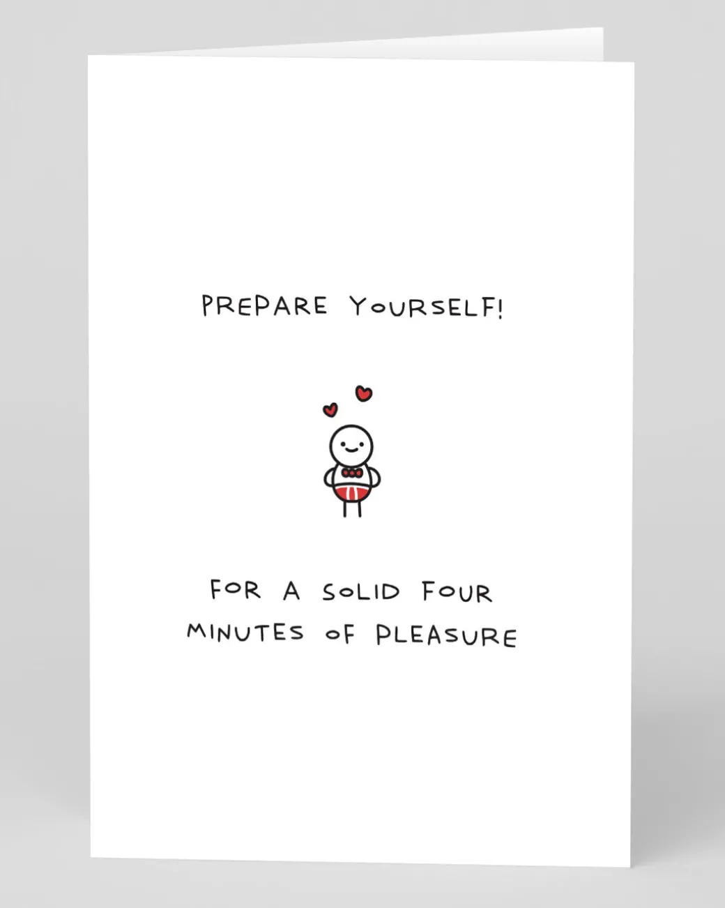 Personalised Four Minutes of Pleasure Card | Ohh Deer