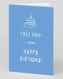 Personalised Free Cake Birthday Card | Ohh Deer