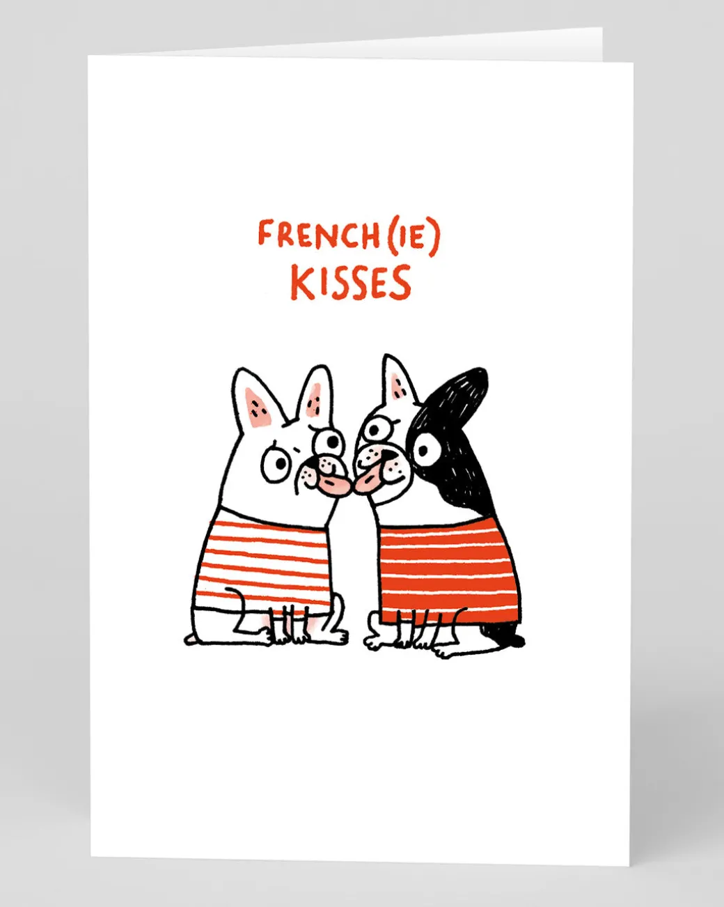 Personalised Frenchie Kisses Greeting Card | Ohh Deer