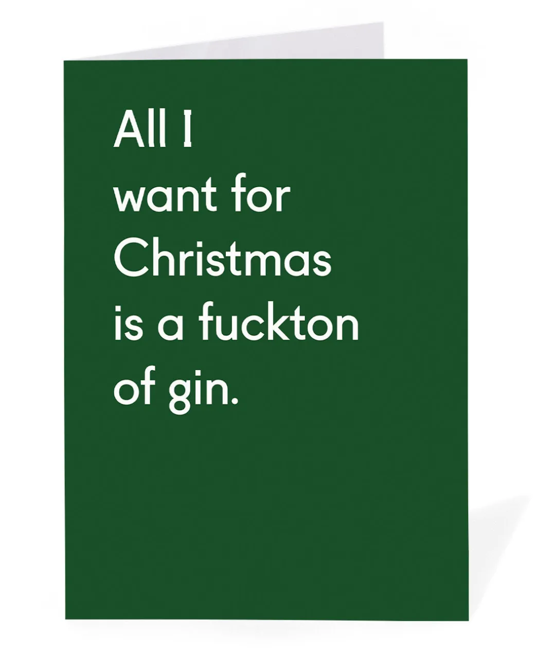 Personalised Fuckton Of Gin Christmas Card | Ohh Deer