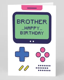 Personalised Gameboy Brother Birthday Card | Ohh Deer