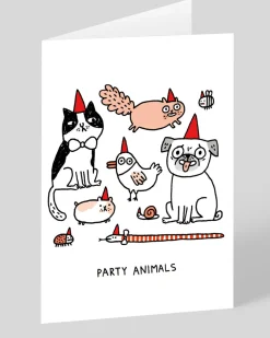 Personalised Gemma Correll Party Animals Greeting Card | Ohh Deer