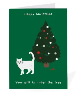 Personalised Gift Under the Tree Christmas Card | Ohh Deer