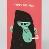 Personalised Gorilla Party Blower Birthday Card | Ohh Deer