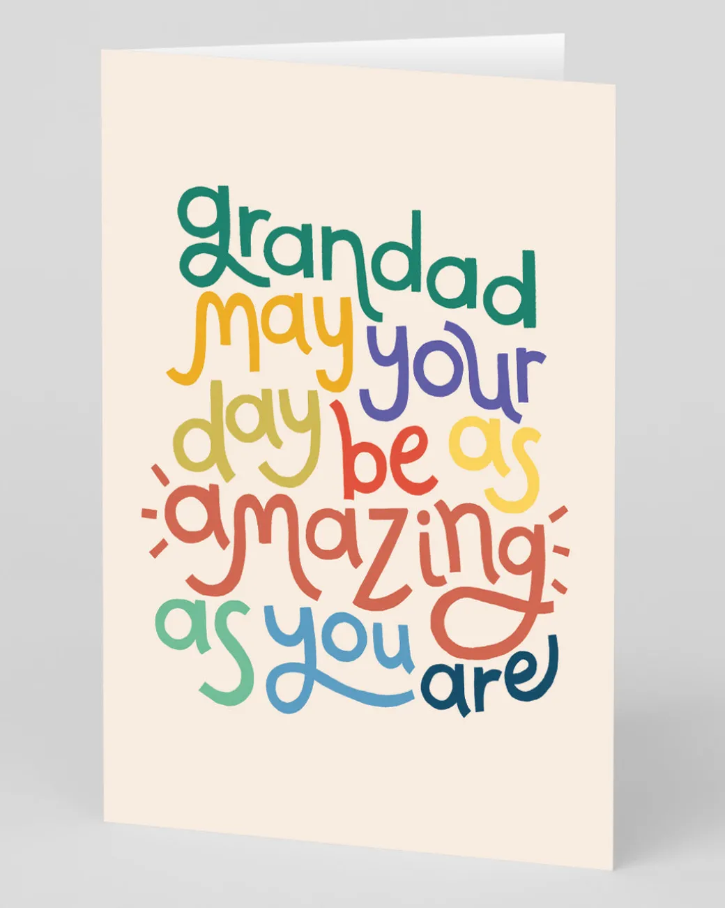 Personalised Grandad May Your Day Be As Amazing As You Are Greeting Card | Ohh Deer
