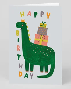 Personalised Happy Birthday Cute Dinosaur Card | Ohh Deer
