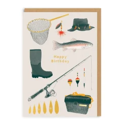 Personalised Happy Birthday Fishing Card | Ohh Deer