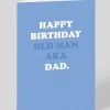 Personalised Happy Birthday Old Man - AKA Dad Birthday Card | Ohh Deer
