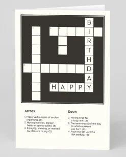 Personalised Happy Birthday Crossword Birthday Card | Ohh Deer