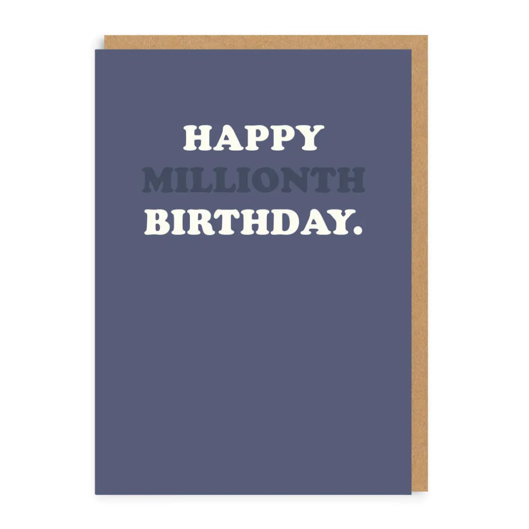 Personalised Happy Millionth Bday Birthday Card | Ohh Deer