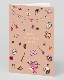 Personalised Happy Valentine's Day Babe Card | Ohh Deer