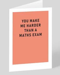 Personalised Harder Than A Maths Exam Greeting Card | Ohh Deer