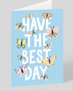 Personalised Have The Best Day Butterflies Greeting Card | Ohh Deer