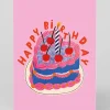 Personalised Heart Cake Birthday Card | Ohh Deer