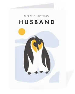 Personalised Husband Penguins Christmas Card | Ohh Deer