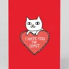 Personalised I Hate You The Least Greeting Card | Ohh Deer