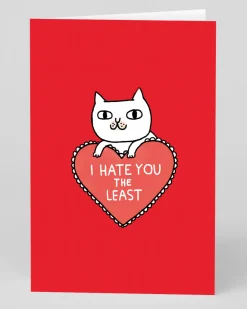 Personalised I Hate You The Least Greeting Card | Ohh Deer