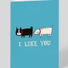 Personalised I Like You Greeting Card | Ohh Deer