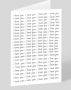Personalised I Love You Repeat Greeting Card | Ohh Deer