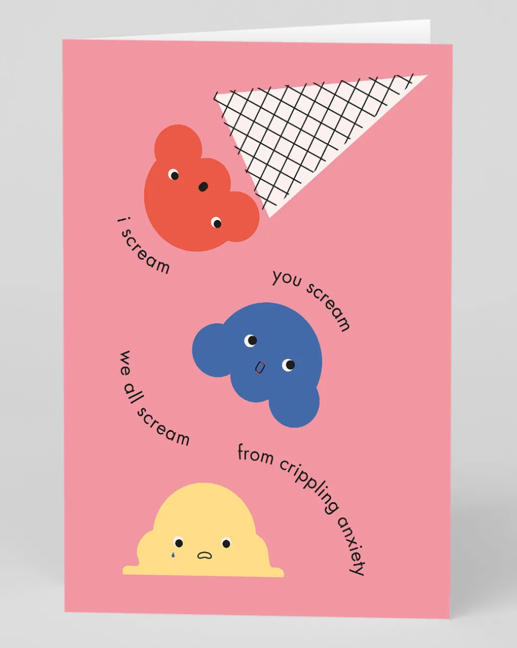 Personalised I Scream Anxiety Greeting Card | Ohh Deer