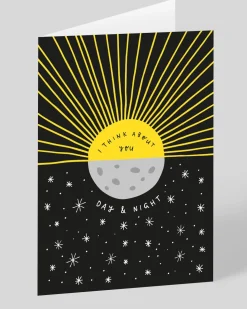 Personalised I Think About You Day Night Greeting Card | Ohh Deer