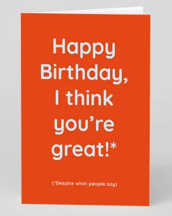 Personalised I Think You're Great Birthday Card | Ohh Deer