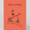 Personalised It's All Downhill From Here Birthday Card | Ohh Deer